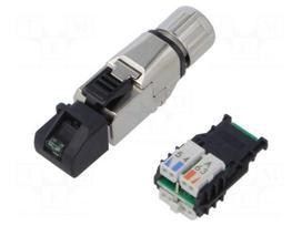 Connector: RJ45 | plug | PIN: 8 | Cat 6a | shielded | 8p8c | 5.5÷10mm | IDC