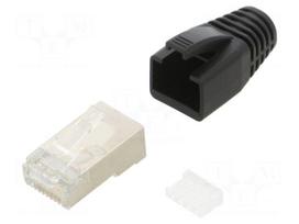 Connector: RJ45 | plug | PIN: 8 | Cat 6a | shielded,with strain relief
