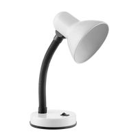 Interjero Šviestuvai | Dizaino Šviesos // Stalinės lempos, Darbo apšvietimas // FUPI, lampa biurkowa, 40W, E27, stal + tworzywo, biała