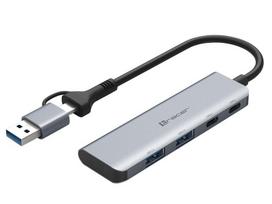 Išoriniai duomenų saugojimo įrenginiai // Flash atminties kortelės ir skaitytuvai // ADAPTER TRACER A-5, USB Type-C do USB-A, 2x USB-A + 2x USB-C