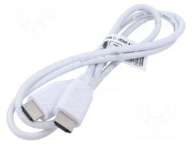 Accessories: connection cable | white | 1m | HDMI plug,both sides