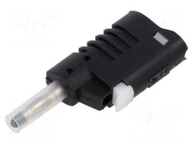 Laboratory connector: 4mm banana | plug | 36A | 30VAC | 60VDC | black