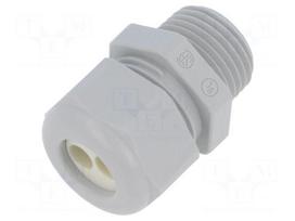 Cable gland | multi-hole | NPT1/2" | IP65 | polyamide | grey | 2mm
