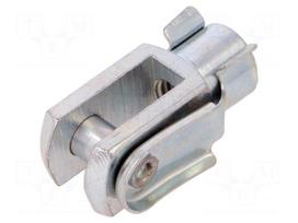 Piston rod clevis | Thread: M6 | 12÷16mm | Kit: clip,bolt