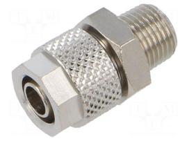 Screw-on fitting | threaded | max.15bar | nickel plated brass