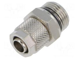 Screw-on fitting | threaded | max.15bar | nickel plated brass | 8mm