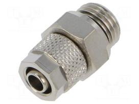 Screw-on fitting | threaded | max.15bar | nickel plated brass | 6mm