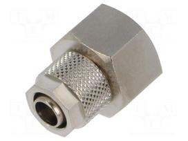 Screw-on fitting | threaded | max.15bar | nickel plated brass | 8mm