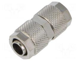 Screw-on fitting | inline splice | max.15bar | nickel plated brass