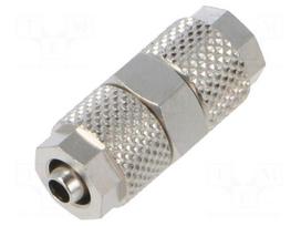 Screw-on fitting | inline splice | max.15bar | nickel plated brass
