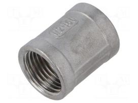 Muff | threaded,straight | max.10bar | 32mm | Thread: G 1/2" internal
