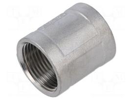 Muff | threaded,straight | max.10bar | 35mm | Thread: G 3/4" internal