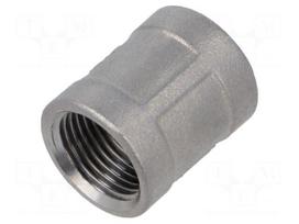 Muff | threaded,straight | max.10bar | 25mm | Thread: G 3/8" internal