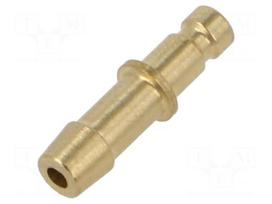 Connector | connector pipe | 0÷35bar | brass | Seal: NBR caoutchouc