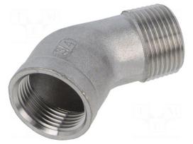 Threaded fitting | angled 45° | max.10bar