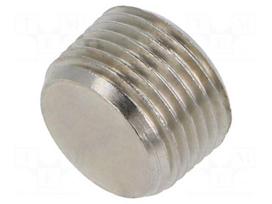 Screw plug | R 3/8" external | nickel plated brass | max.75bar