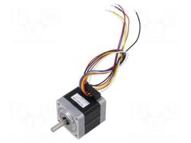 Motor: DC | 2-phase,stepper,unipolar | 24VDC | step 1,8° | 0.15Nm