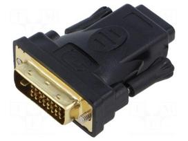 Adapter | DVI-D (24+1) plug,HDMI socket | Full HD 1080p | black