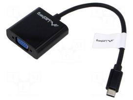 Adapter | USB 3.1 | USB C plug,VGA female | nickel plated | 0.15m