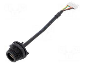 Cable | USB mini Buccaneer | USB AB mini socket,6pin plug | 0.108m