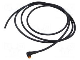 Cable: for sensors/automation | PIN: 4 | M8 female | angled | 2m | plug