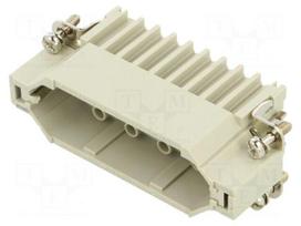Connector: HDC | contact insert | male | CD | PIN: 25 | 10A | 600V | 25+PE