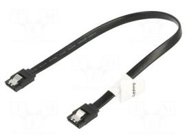 Cable: SATA | SATA plug,both sides | 0.3m | with metal latches