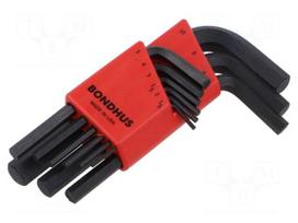 Wrench: hex key-set | ProTanium®,steel | short | GorillaProof®