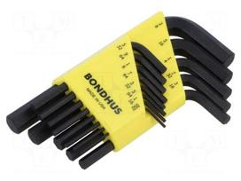 Wrench: hex key-set | inch | ProTanium®,steel | short | GorillaProof®