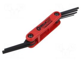 Wrench: hex key-set | ProTanium®,steel | GorillaGrip® | 7pcs.
