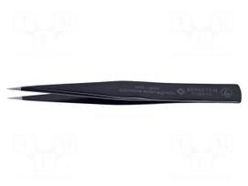 Tweezers | Blade tip shape: sharp | Tweezers len: 140mm | ESD