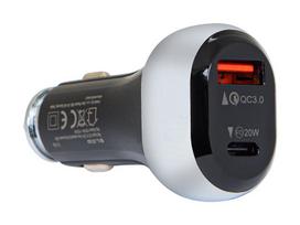 Mobilieji telefonai ir priedai // USB automobilių įkrovikliai // 75-777# Ładowarka samochodowa `g38a 2x.usb-a+usb-c 38w