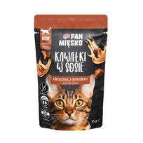 PAN MIĘSKO Pieces in sauce Veal with deer - wet cat food - 85g