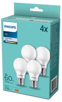 PHILIPS LED 60W A60 E27 Auksti balta 4000K matēta 4 gab spuldze 8718699718077 929002306397