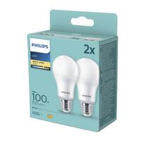PHILIPS LED 100W A67 E27 Silti balta 2700K matēta 2 gab spuldze 8720169191716 929002306824
