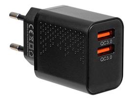 Mobilieji telefonai ir priedai // USB tinklo įkrovikliai // 76-024# Ładowarka sieciowa gniazdo usbx2 qc 18w