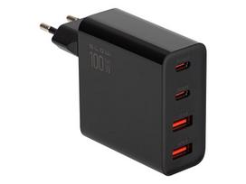 Mobilieji telefonai ir priedai // USB tinklo įkrovikliai // 76-028# Ładowarka sieciowa  gniazdo usbx2 + usb-cx2 qc+pd 100w