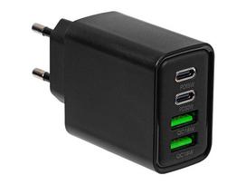 Mobilieji telefonai ir priedai // USB tinklo įkrovikliai // 76-023# Ładowarka sieciowa gniazdousbx2 + usb-c qc+pd 65w