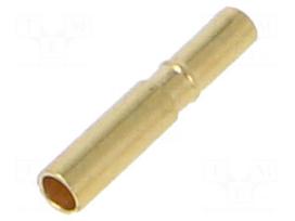 Contact | female | Datamate | brass | gold-plated | 22AWG | bulk | crimped