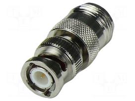 Adapter | BNC plug,N socket | 50Ω | 4GHz