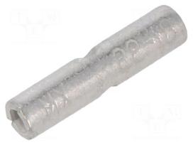 Tip: butt splice | non-insulated | copper | tinned | crimped