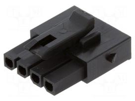 Connector: wire-wire/PCB | plug | female | PIN: 4 | Micro-Fit Plus