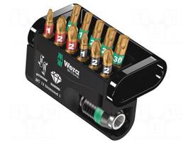 Tools set: screwdriver bits | plastic box | 1/4" | 12pcs.