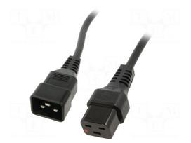 Cable | IEC C19 female,IEC C20 male | 2m | with IEC LOCK locking