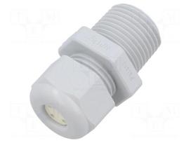 Cable gland | multi-hole | NPT3/8" | IP65 | polyamide | grey | 1.4mm