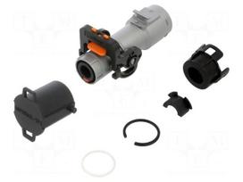 Connector: DC supply | male | PowerLok Gen.2 | 300A | 1kV | PIN: 1 | black