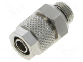 Screw-on fitting | threaded | max.15bar | nickel plated brass | 6mm