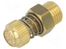 Sound suppression silencer | Thread: G 1/4" external | brass | 32mm