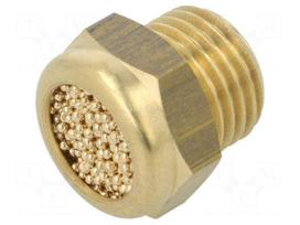 Sound suppression silencer | Thread: G 1/4" | sintered bronze