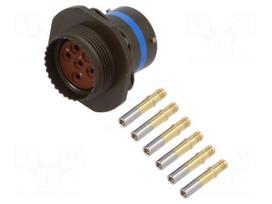 Connector: military | socket | female | PIN: 6 | VG96912 | crimped